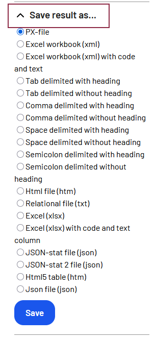 pxweb instructions 07